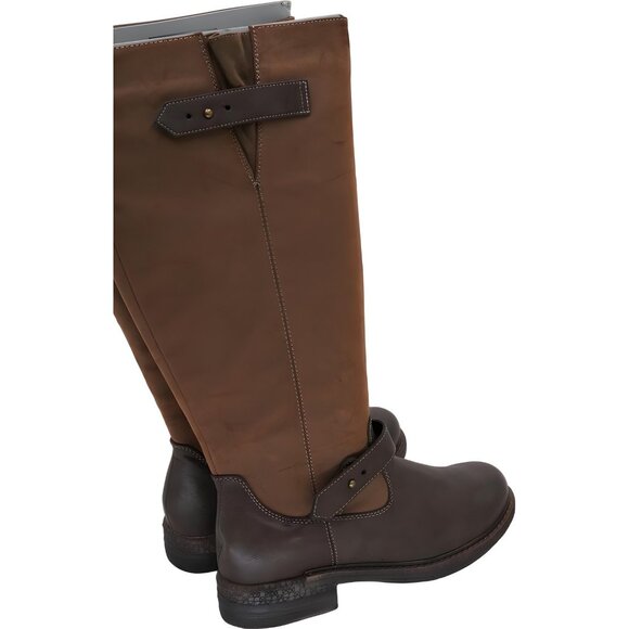 LUKEES by MUK LUKS Brown Tall Riding Boots Strap Detail Women's US 9 - Picture 3 of 6